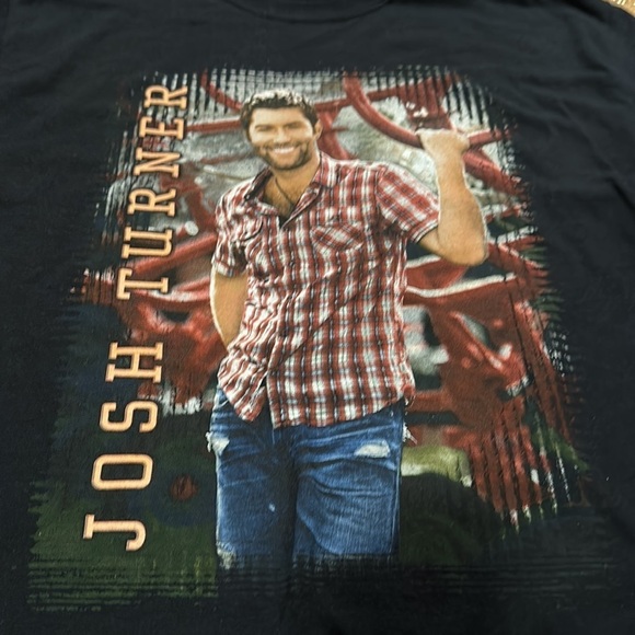 Josh turner country musician band t-short black men’s medium pop rock guitar - Picture 2 of 6